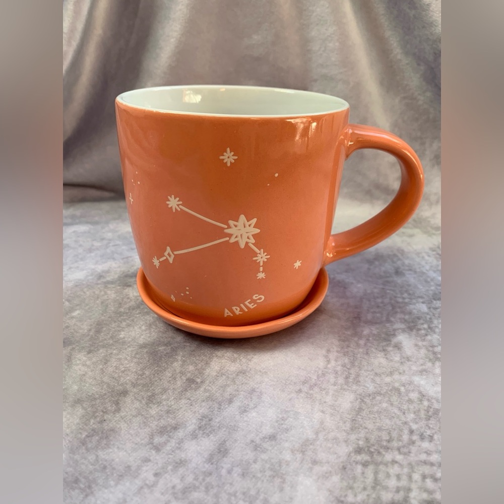 Design Clique Aries Mug & Trinket Tray from Kohls. NWT. Coral-y Pink.